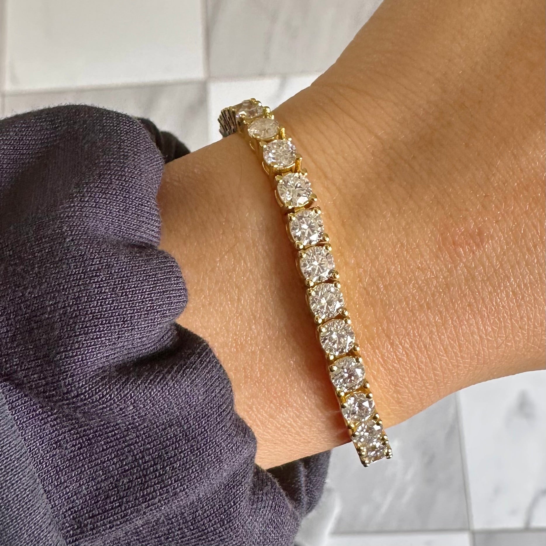 4mm moissanite tennis bracelet | 925 Silver