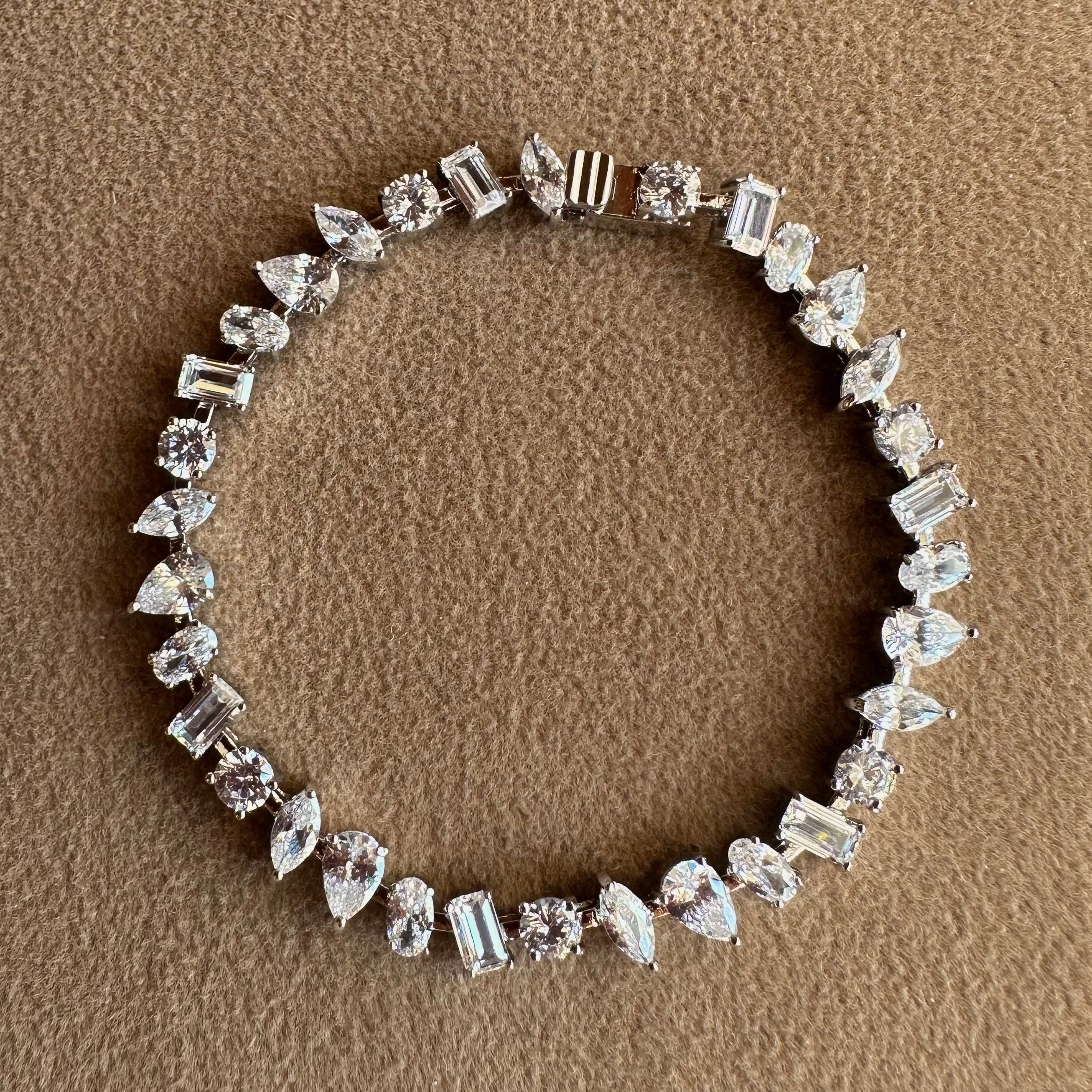 Multi-shape Tennis Bracelet