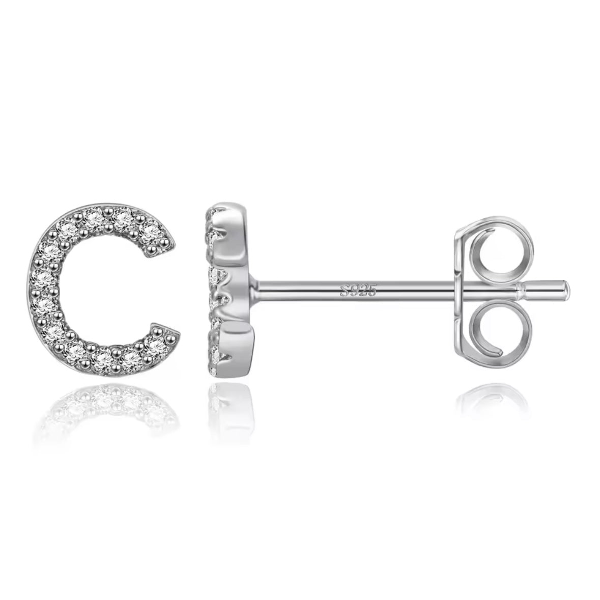 Vermeil Letter Stud Earrings