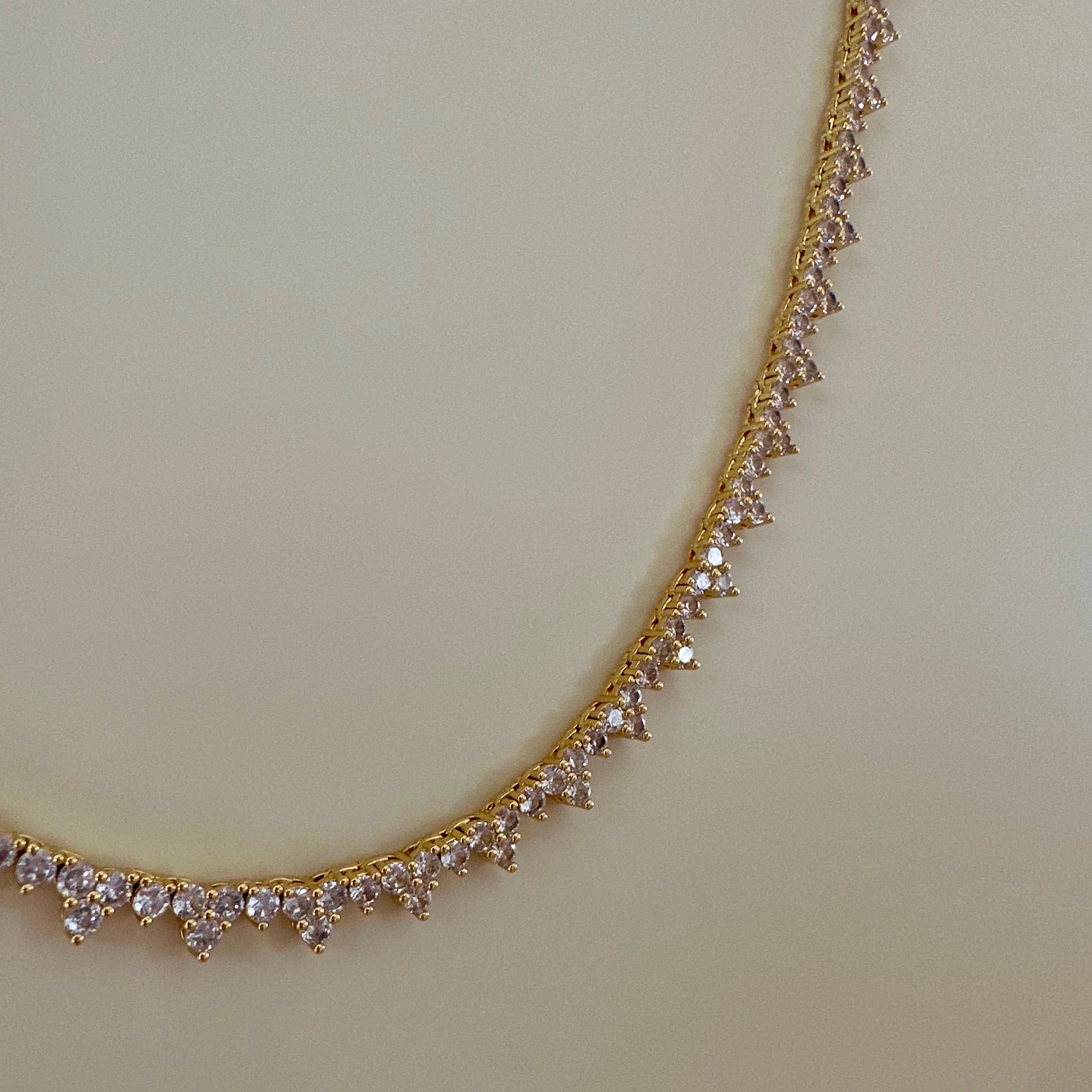 Trio Tennis Necklace