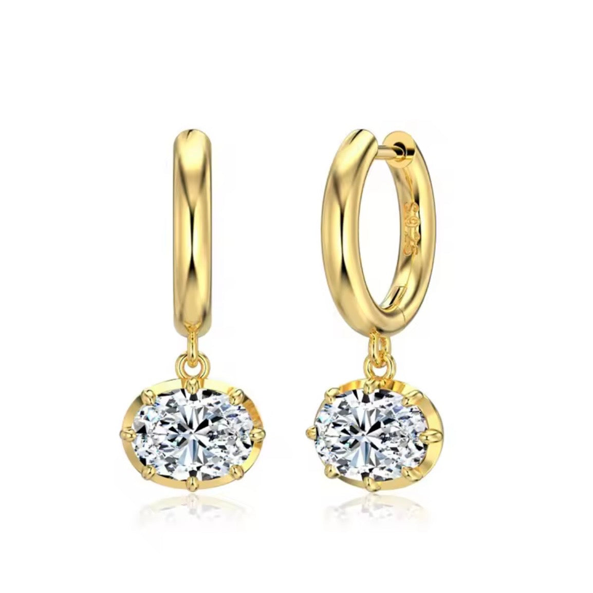 EAST WEST HAILEY HOOPS | 925 STERLING SILVER
