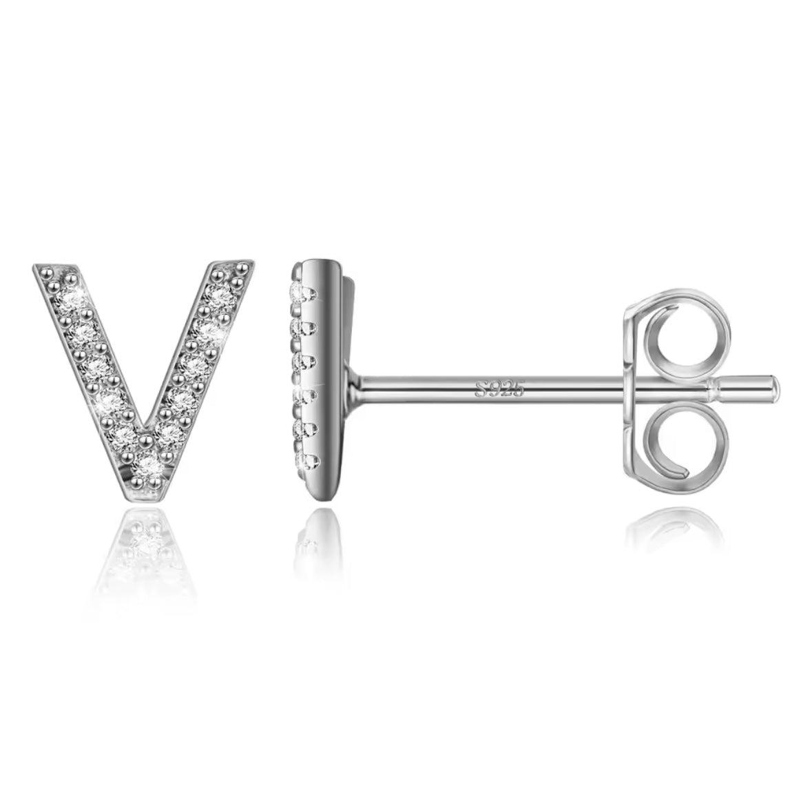 Vermeil Letter Stud Earrings