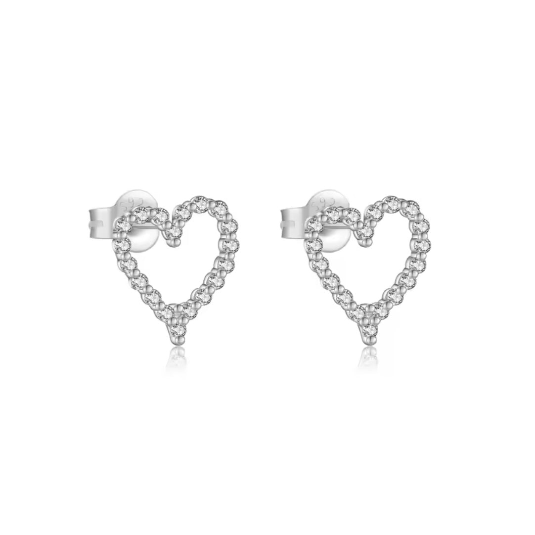 Pavé Hearts Set