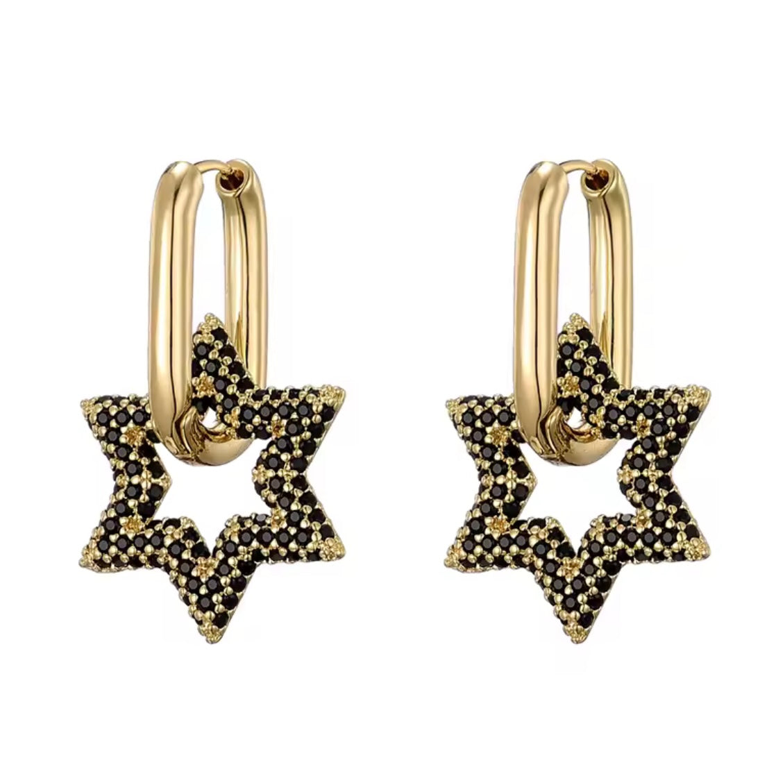Six Point Star Earrings