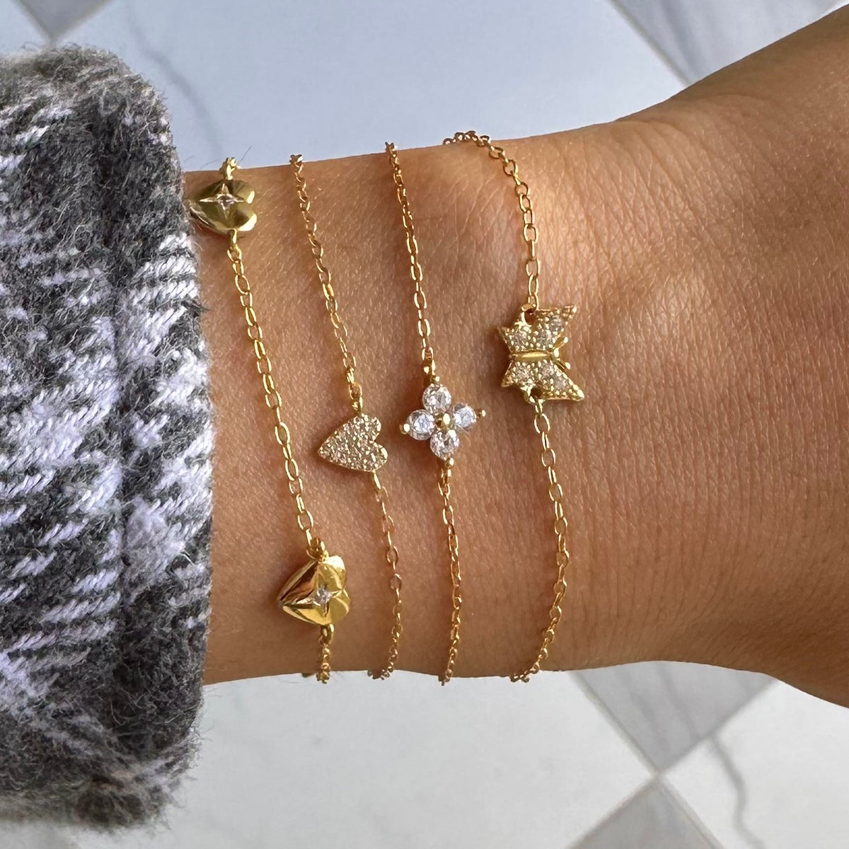 Dainty Butterfly Bracelet