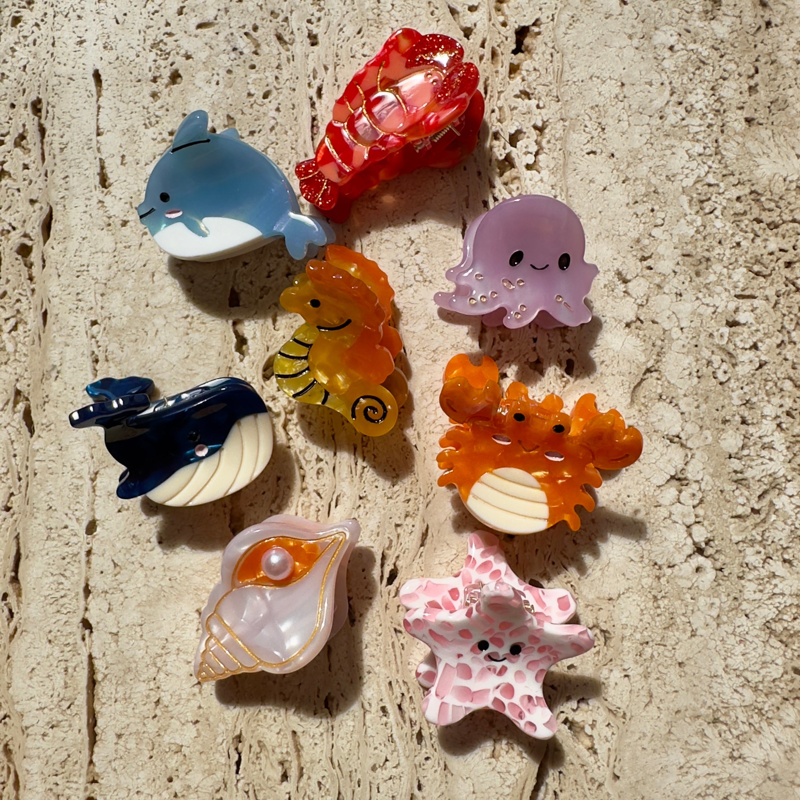 Ocean Claw Clip Set