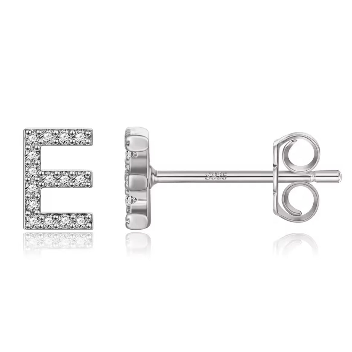 Vermeil Letter Stud Earrings