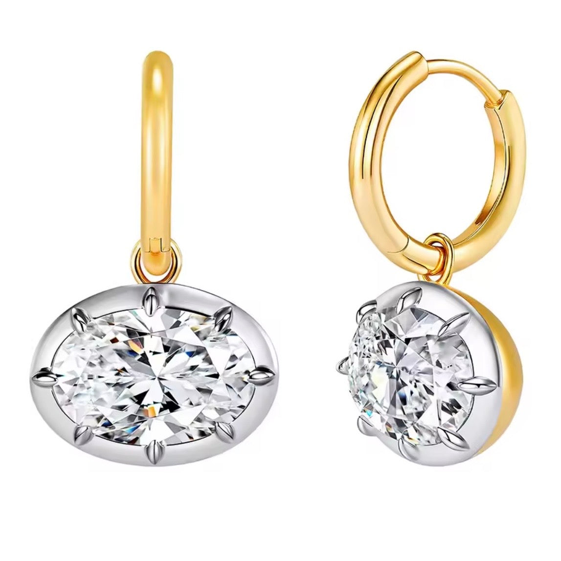 EAST WEST HAILEY HOOPS | 925 STERLING SILVER