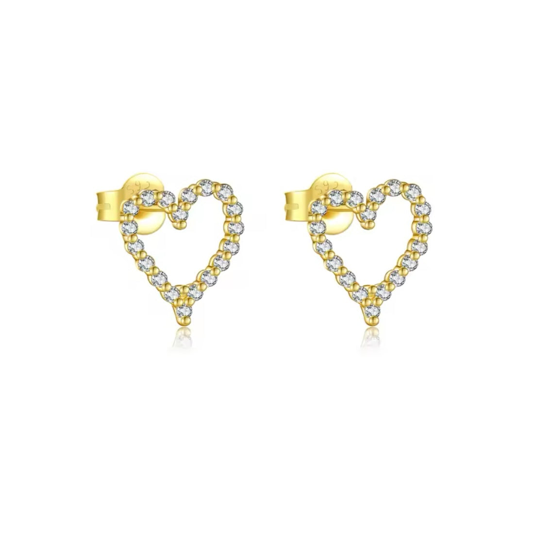 Pavé Hearts Set