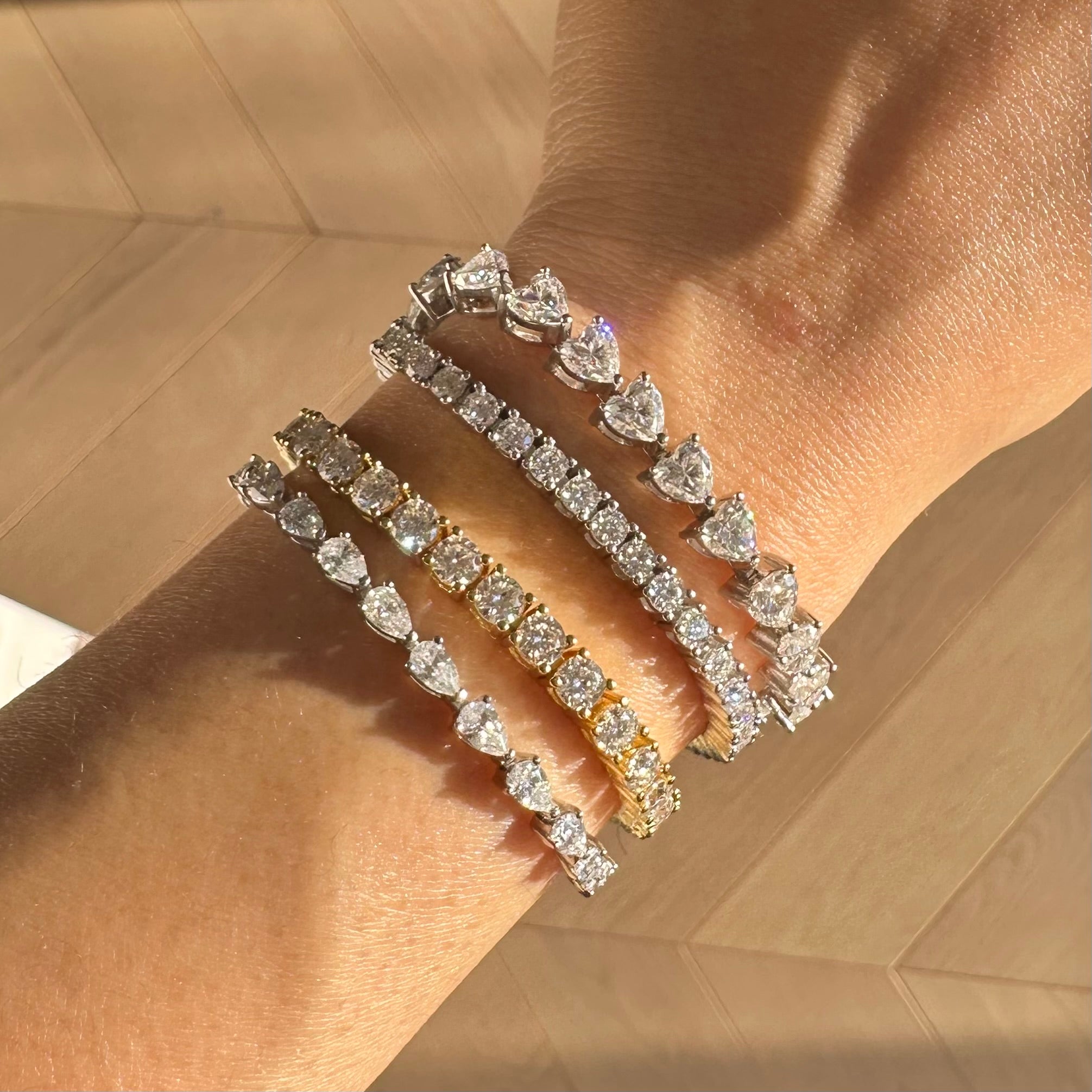 3mm moissanite tennis bracelet | 925 Silver