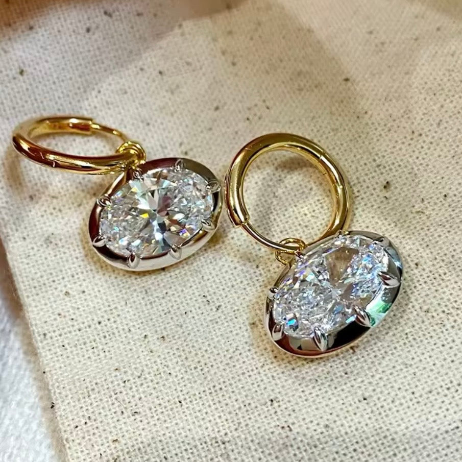 EAST WEST HAILEY HOOPS | 925 STERLING SILVER