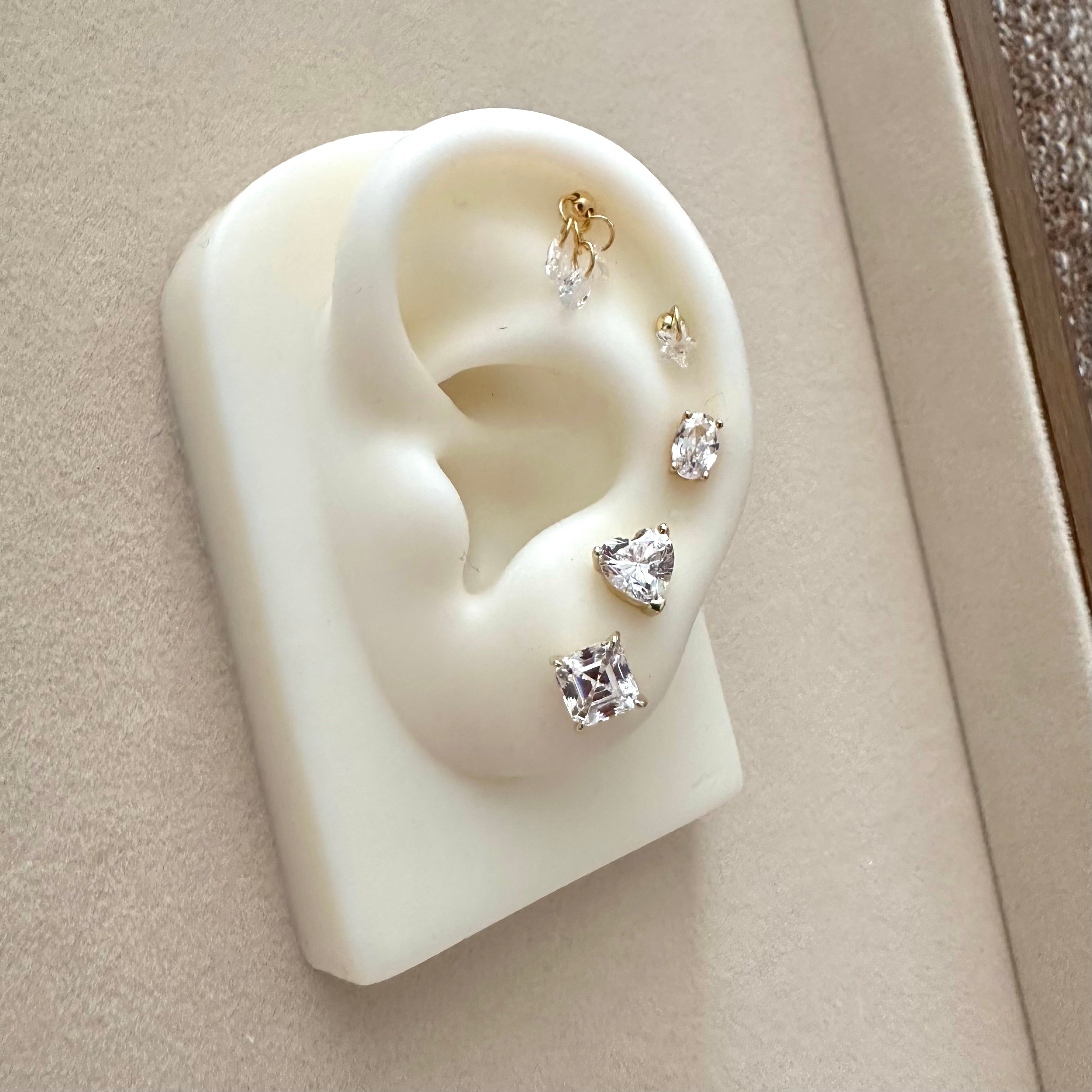 Asscher Cut Stud Earrings