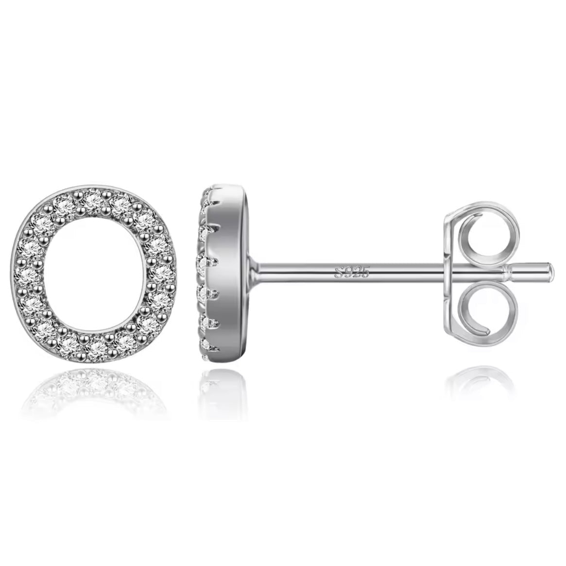 Vermeil Letter Stud Earrings