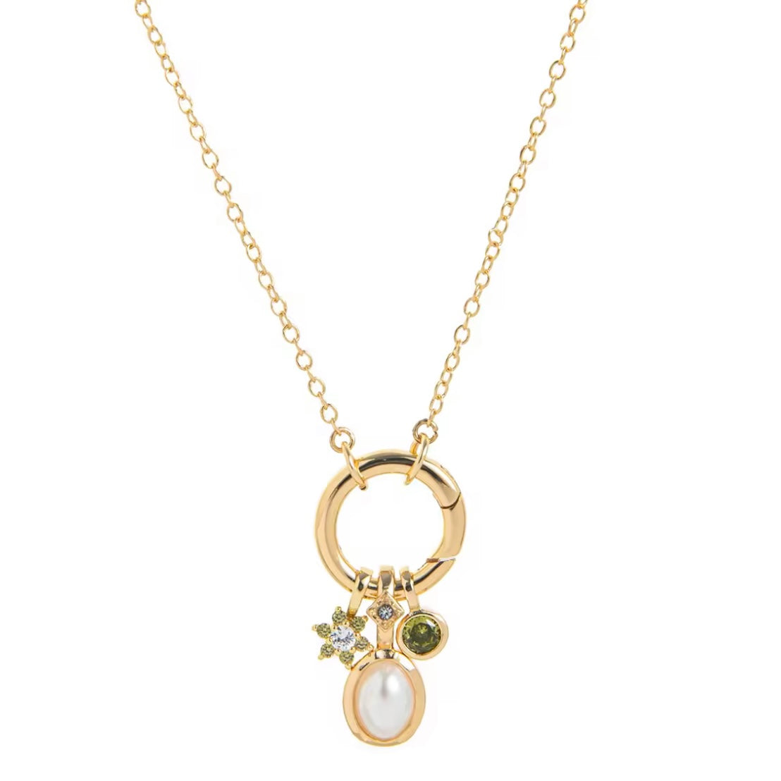 Crystal Rolo Charm Necklace