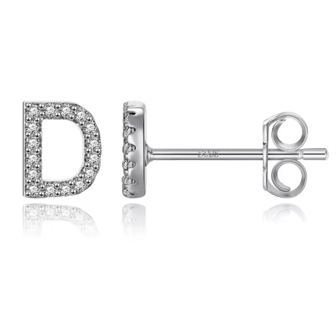 Vermeil Letter Stud Earrings