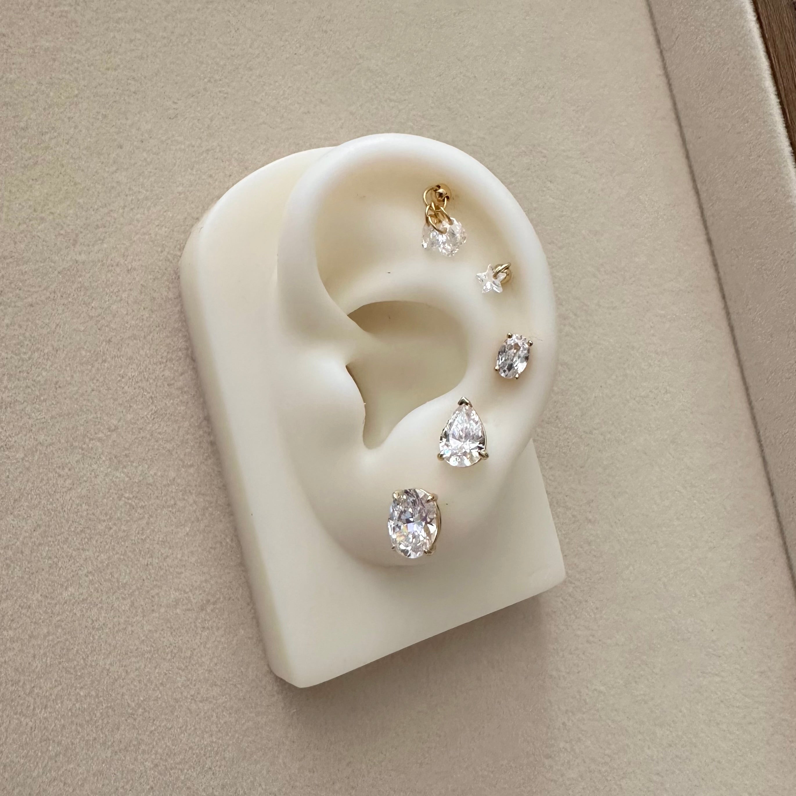 Oval Cut Stud Earrings