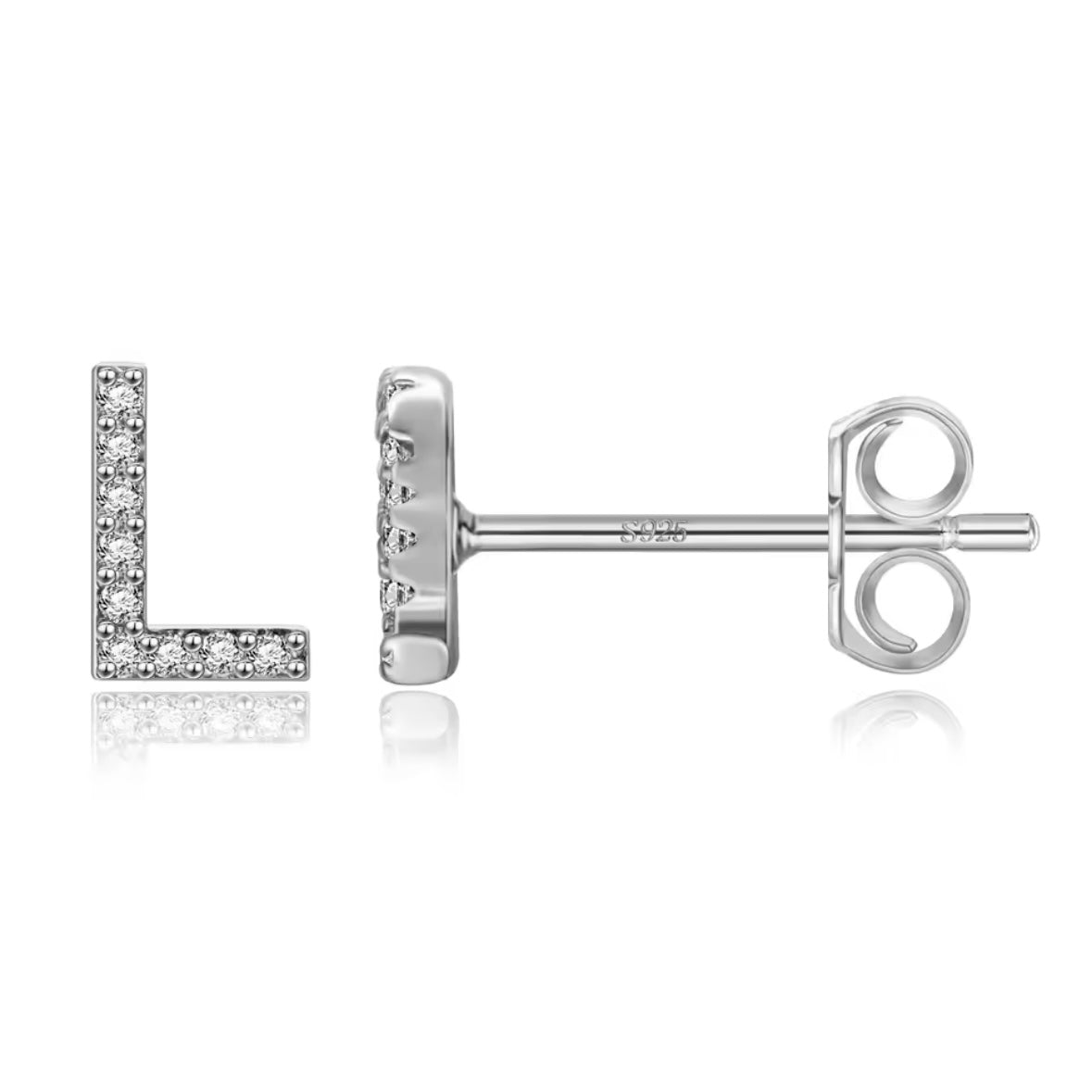 Vermeil Letter Stud Earrings