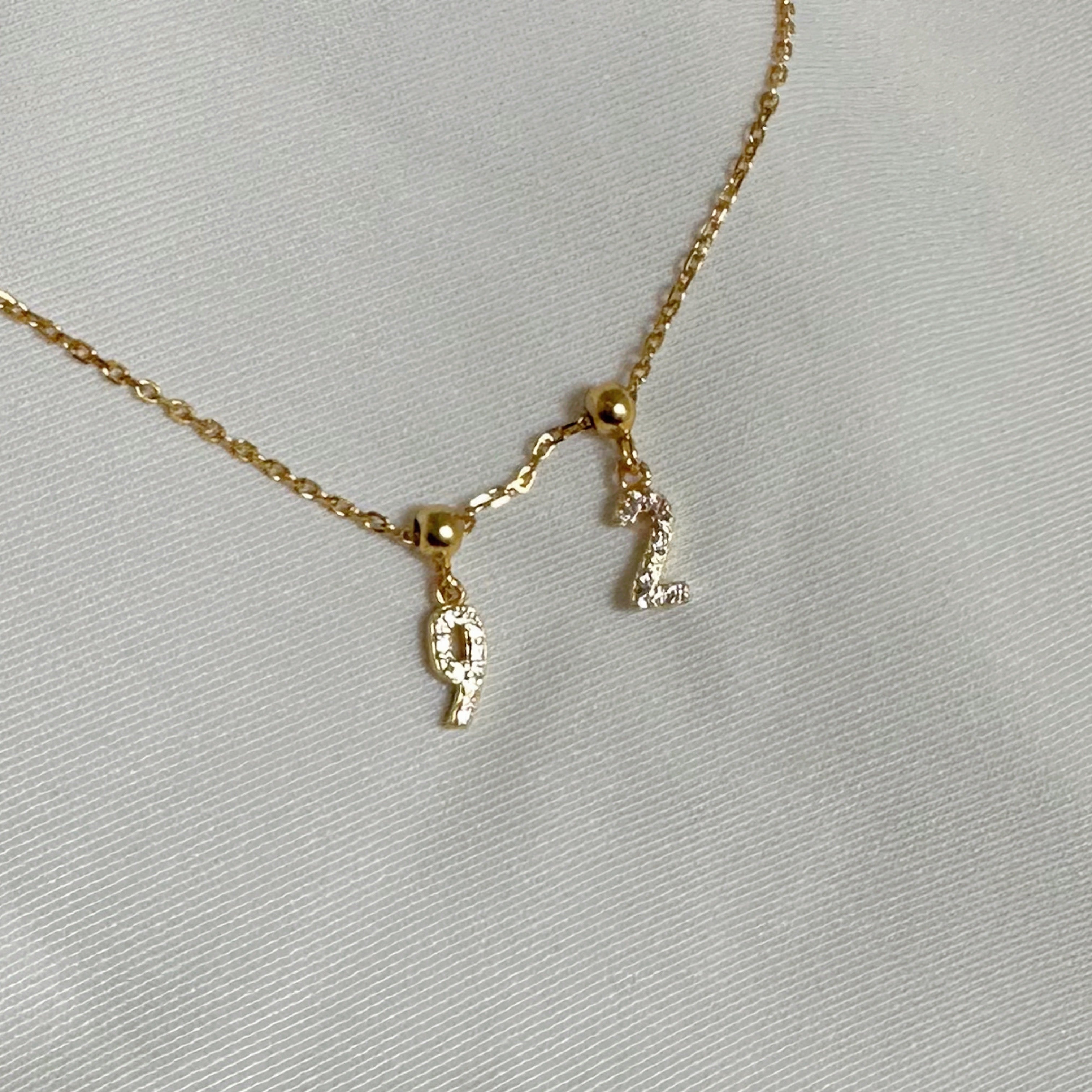 Number Charm Necklace