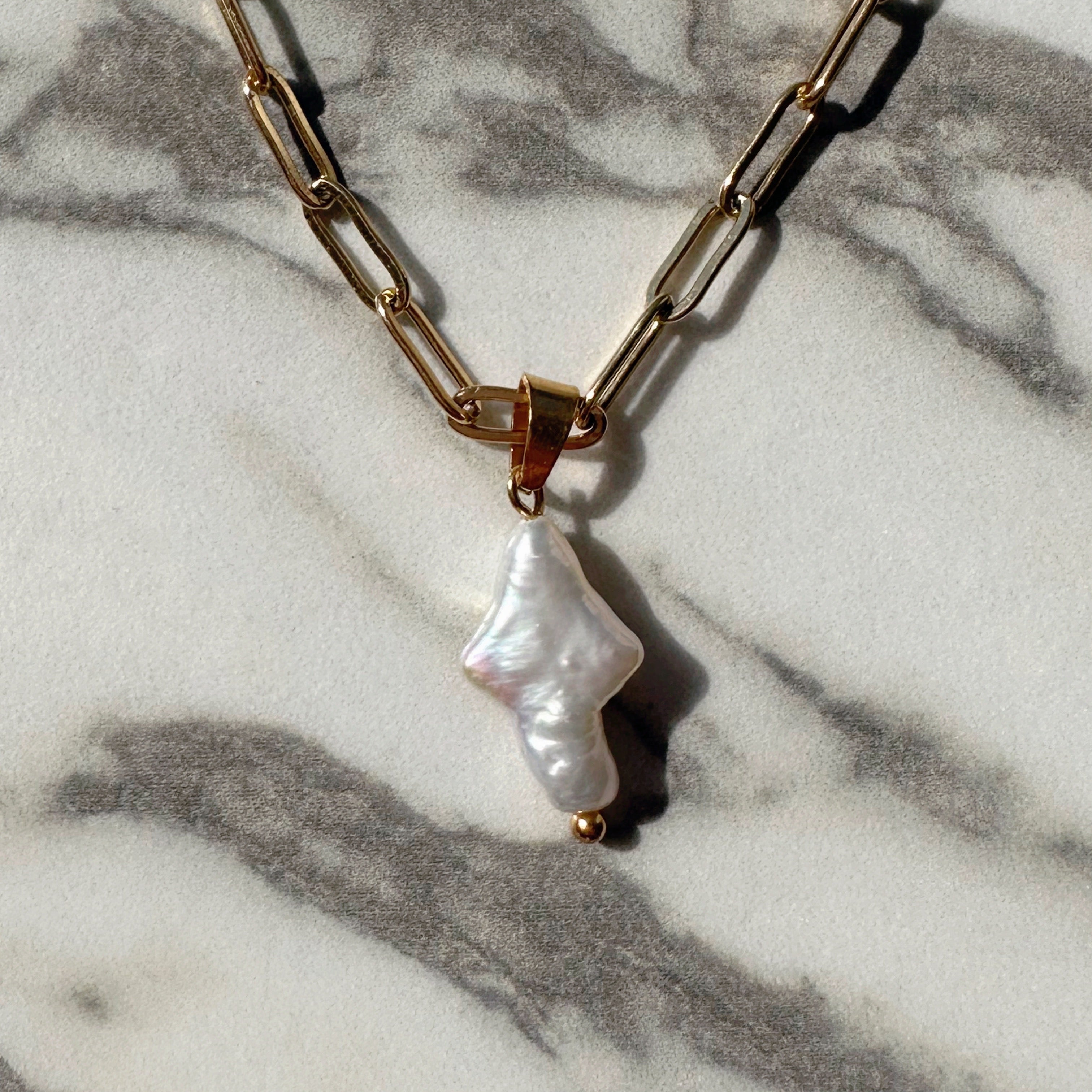 Pearl Cross Necklace