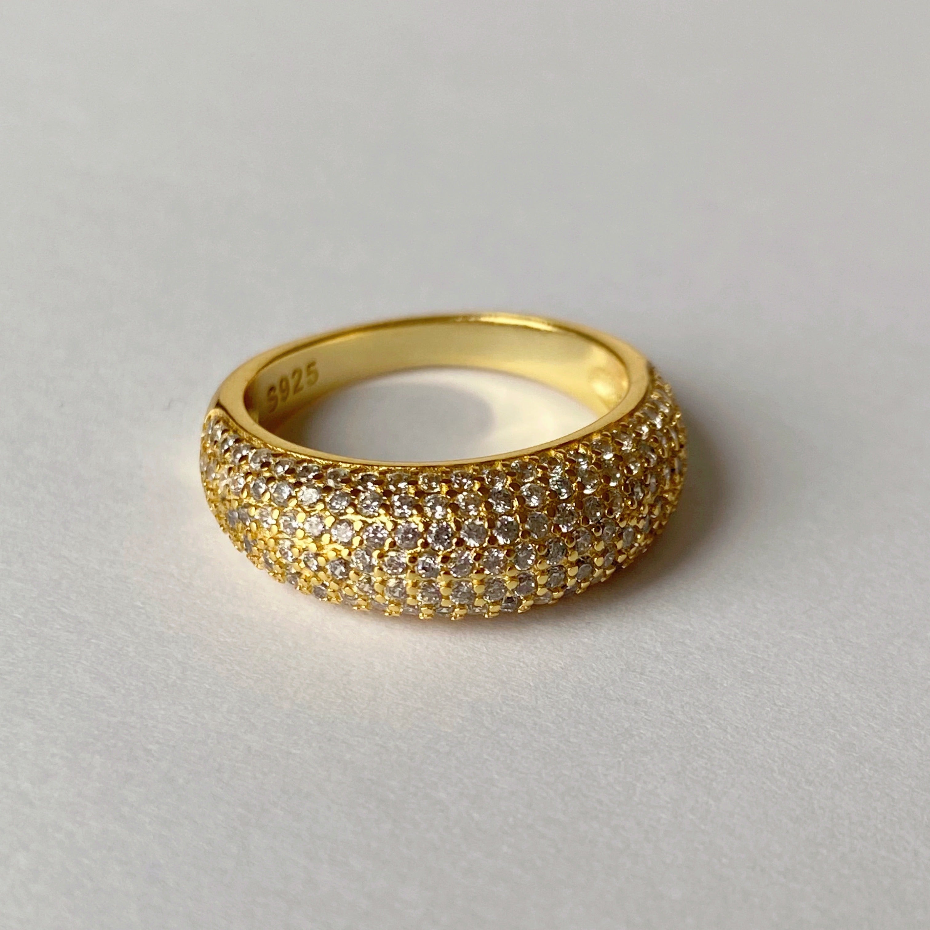 Pavé dôme ring (VERMEIL)