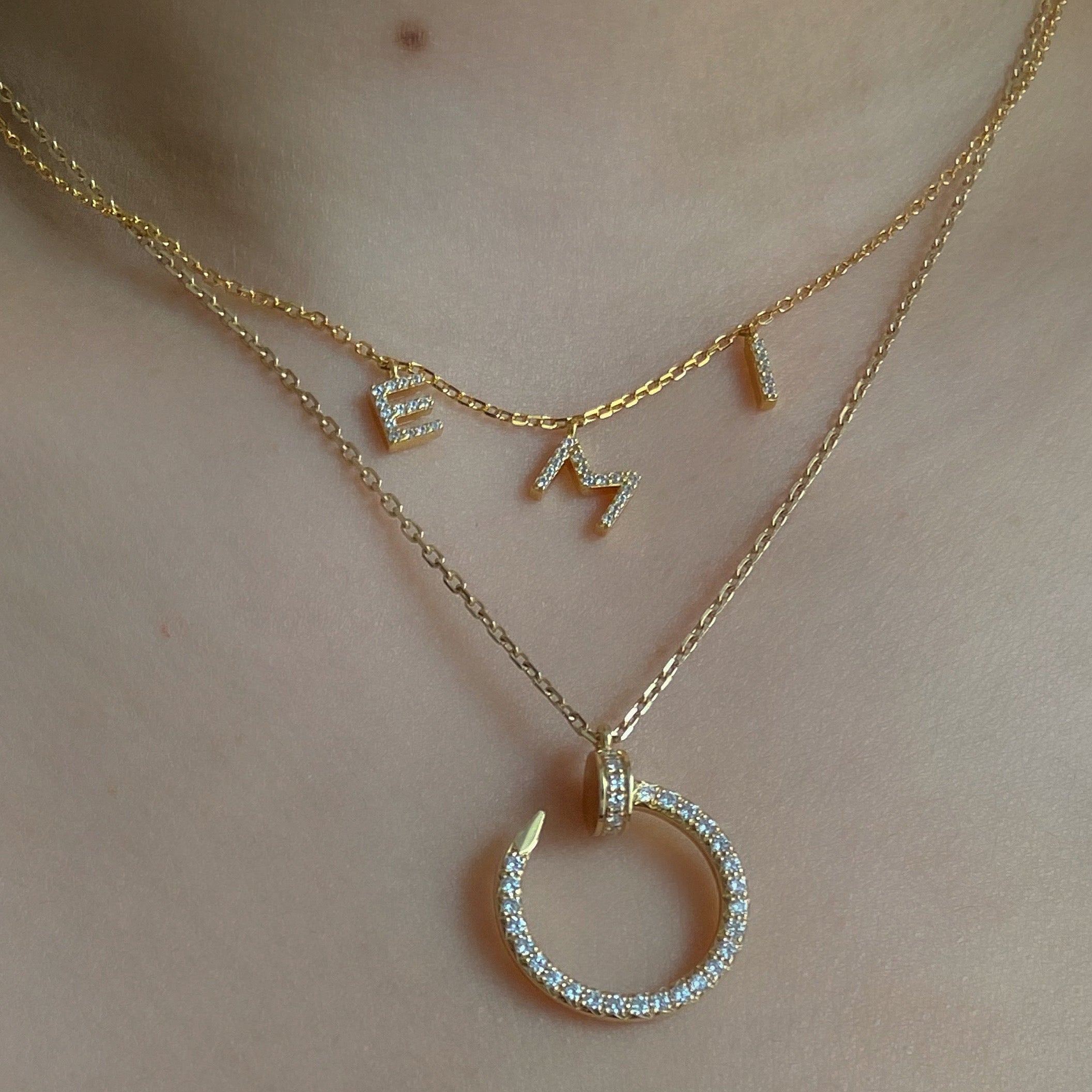 Lana custom name necklace (VERMEIL)
