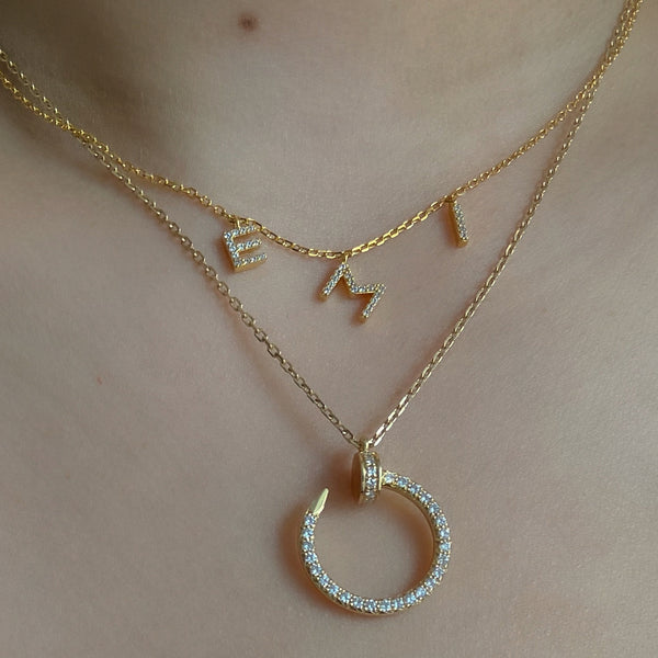 Lana custom name necklace (VERMEIL)