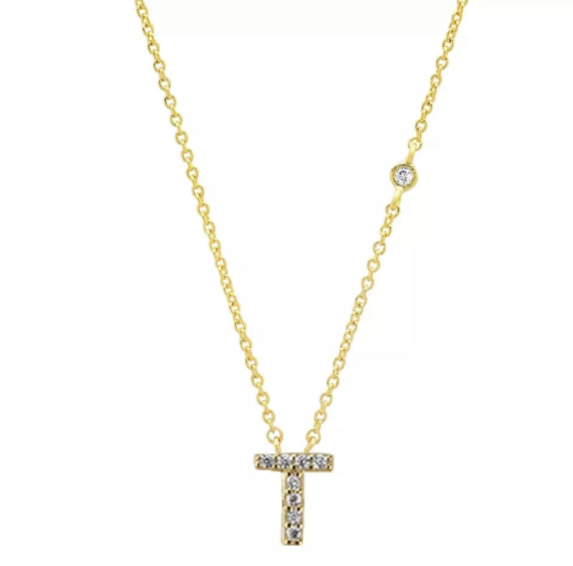 Pavé Initial Necklace