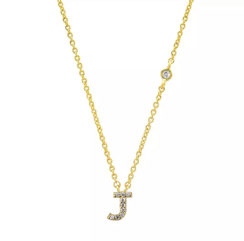 Pavé Initial Necklace