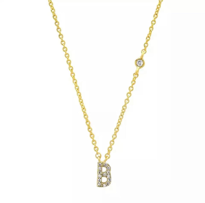Pavé Initial Necklace