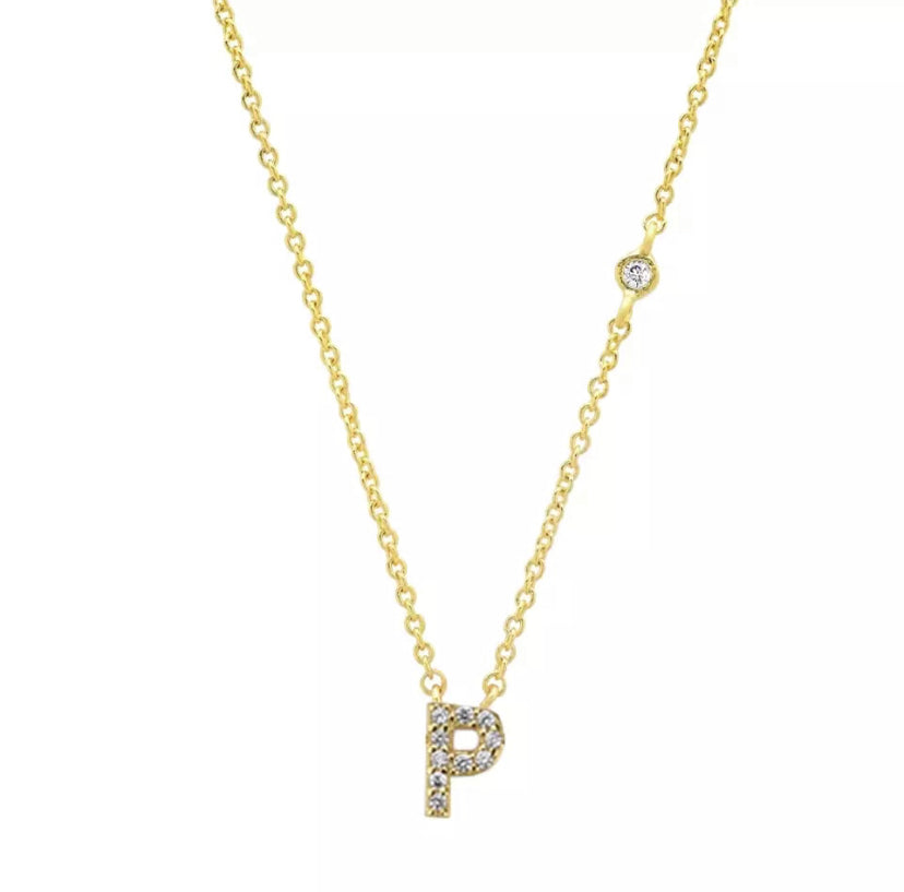 Pavé Initial Necklace