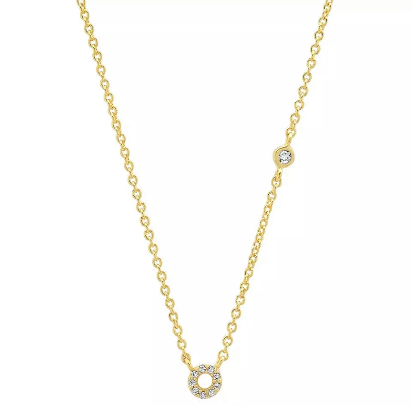 Pavé Initial Necklace