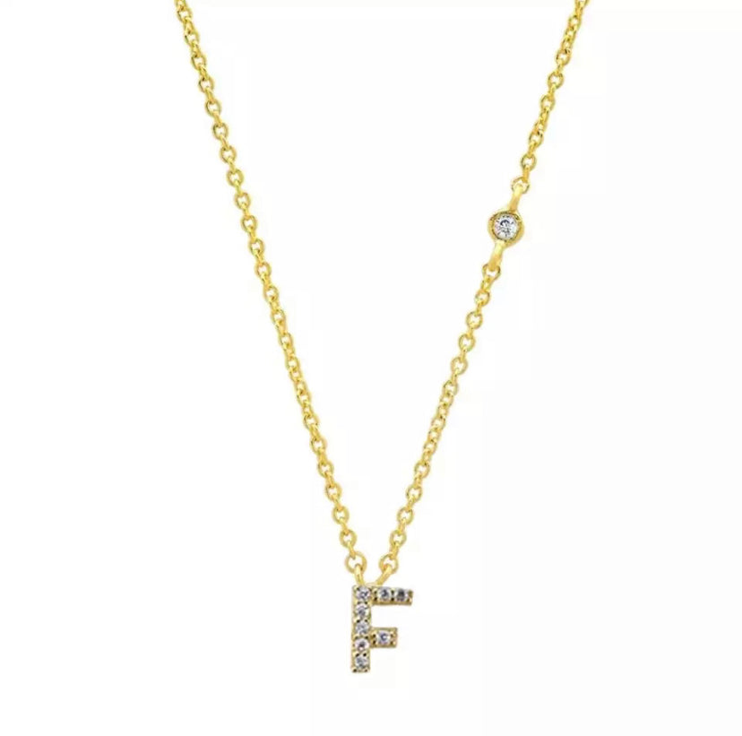 Pavé Initial Necklace