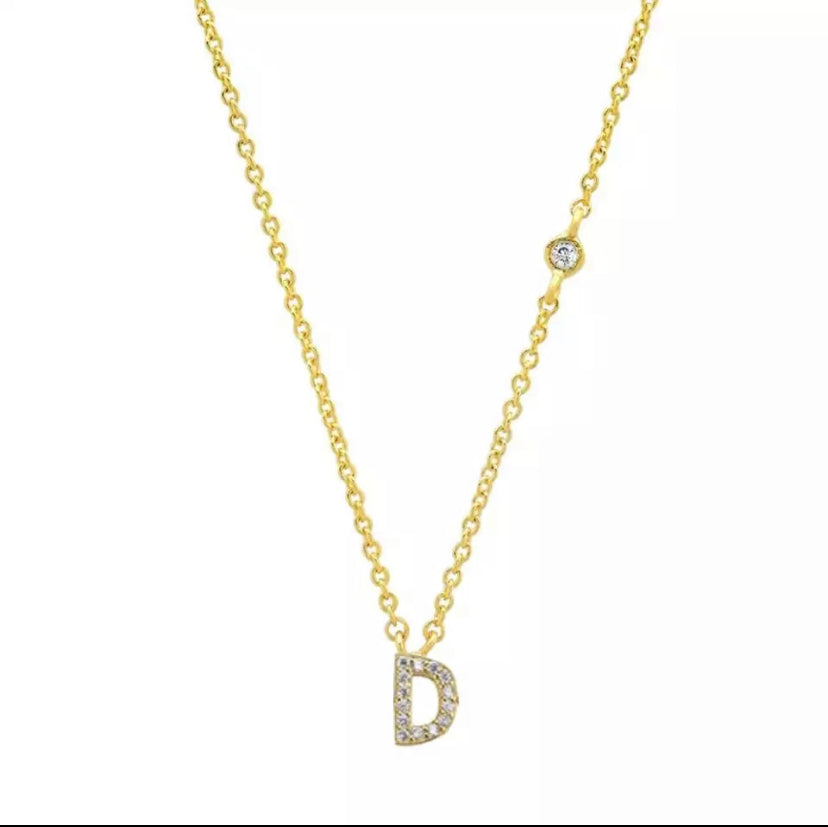 Pavé Initial Necklace