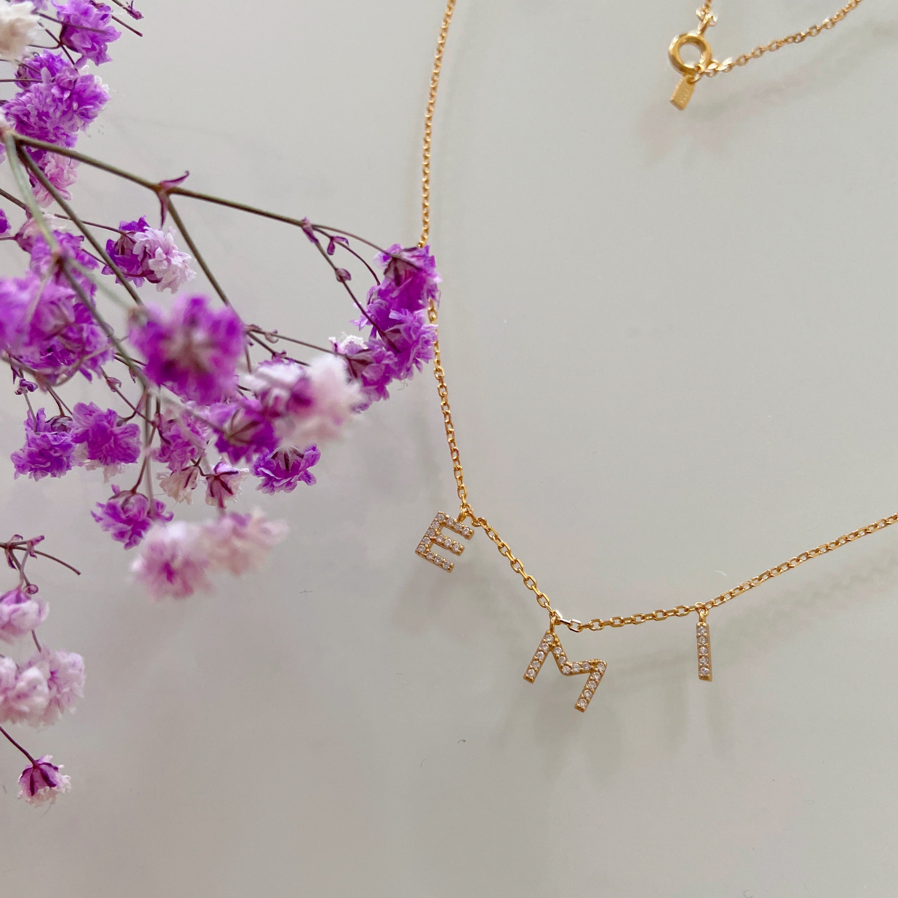 Lana custom name necklace (VERMEIL)