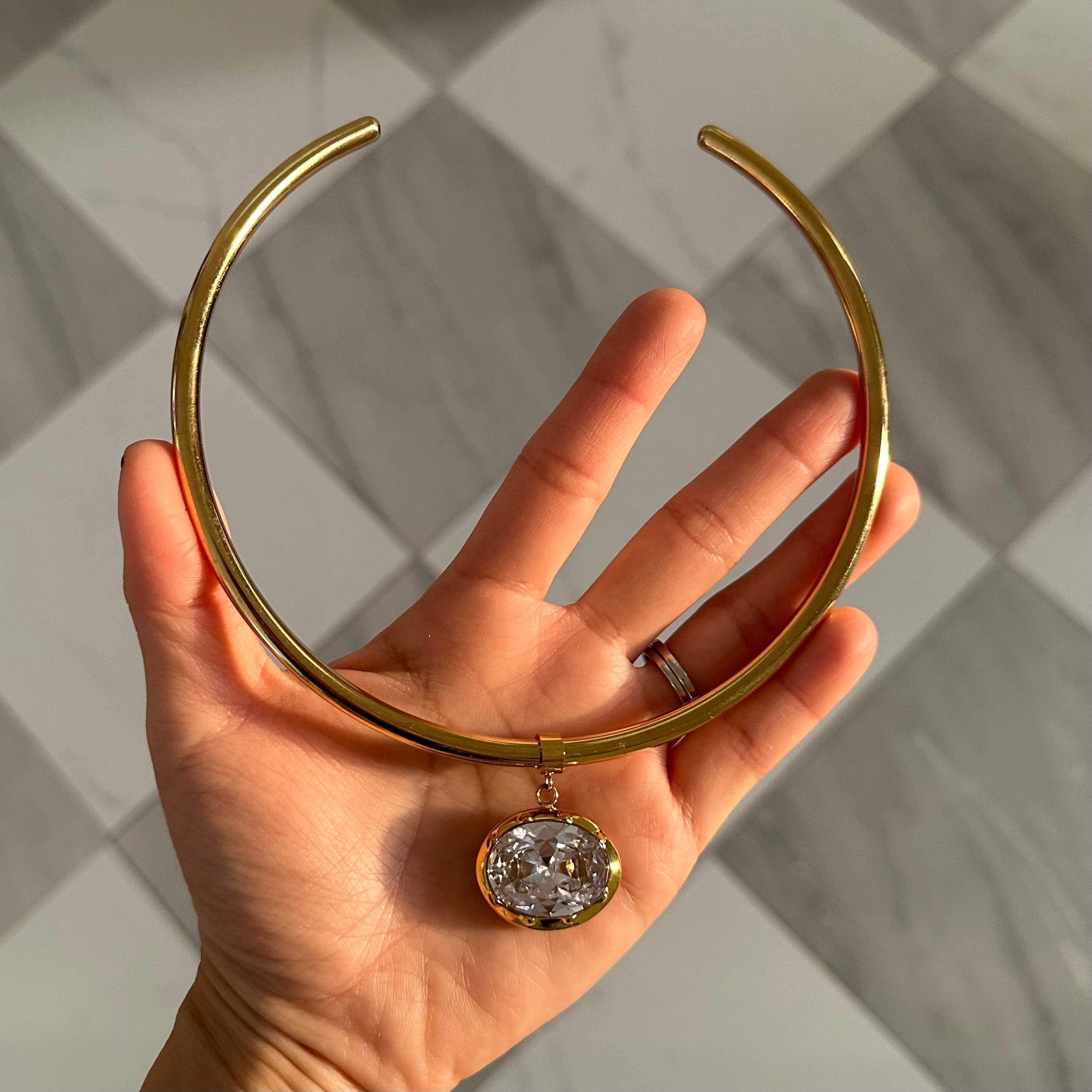 East West Cuff Necklace