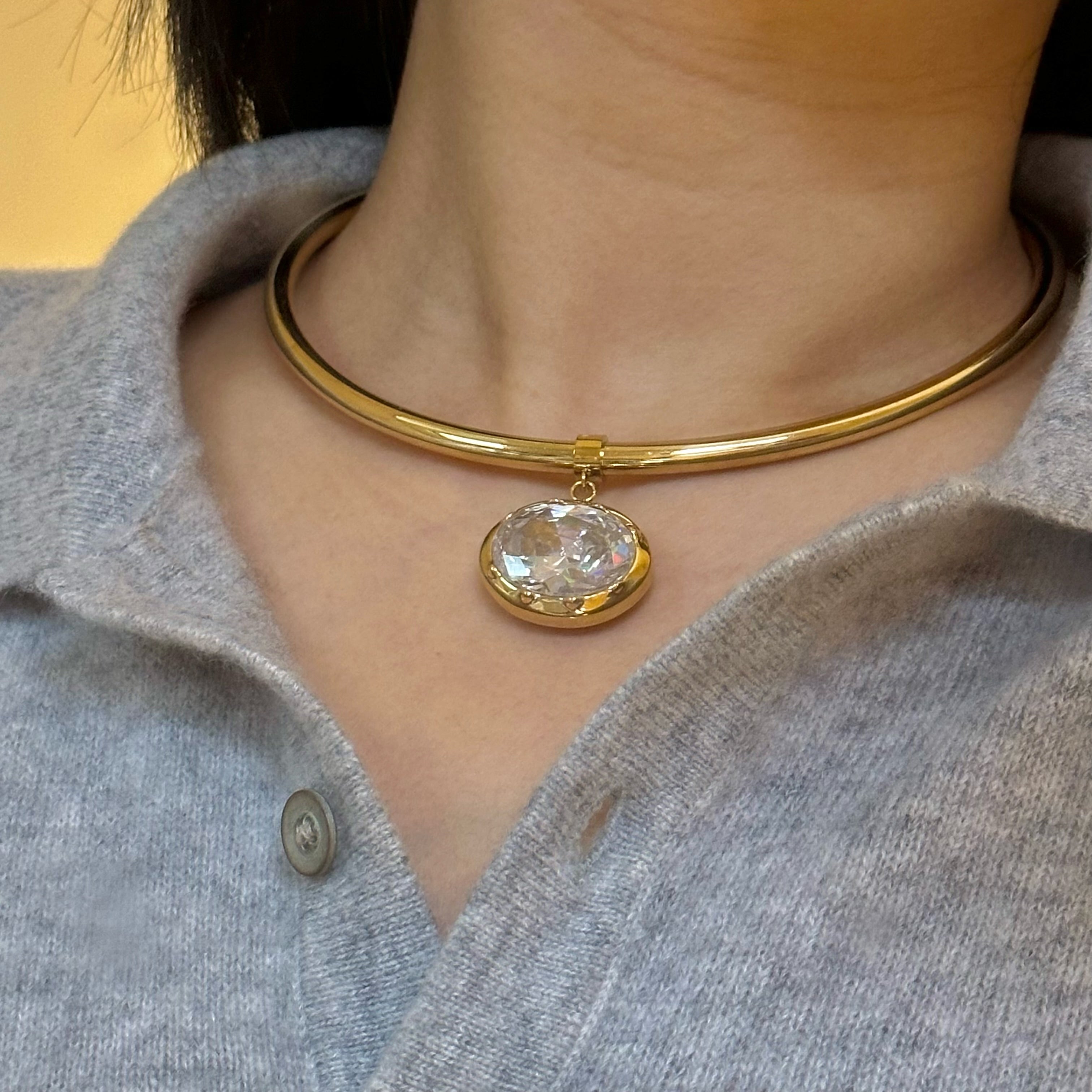 East West Cuff Necklace