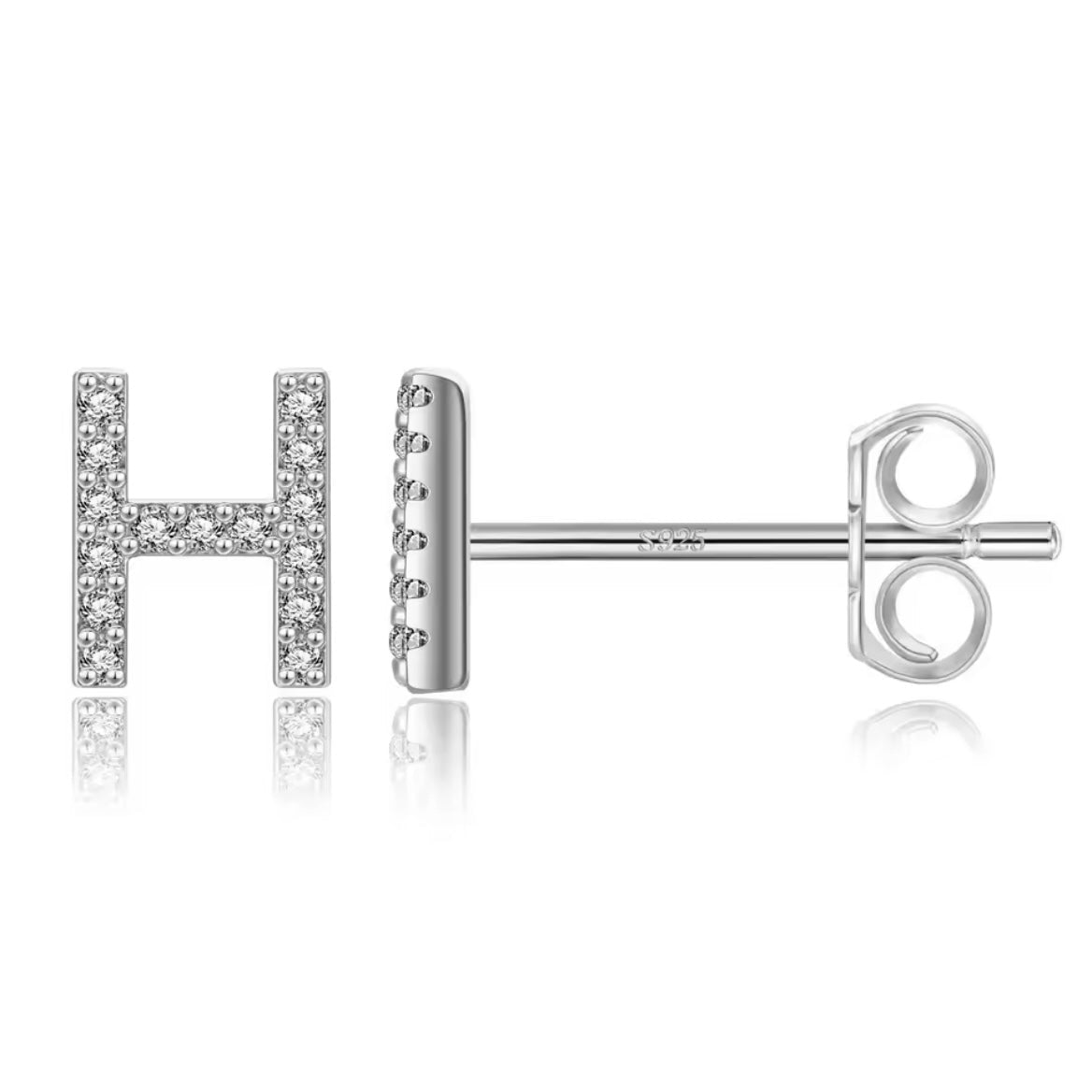 Vermeil Letter Stud Earrings