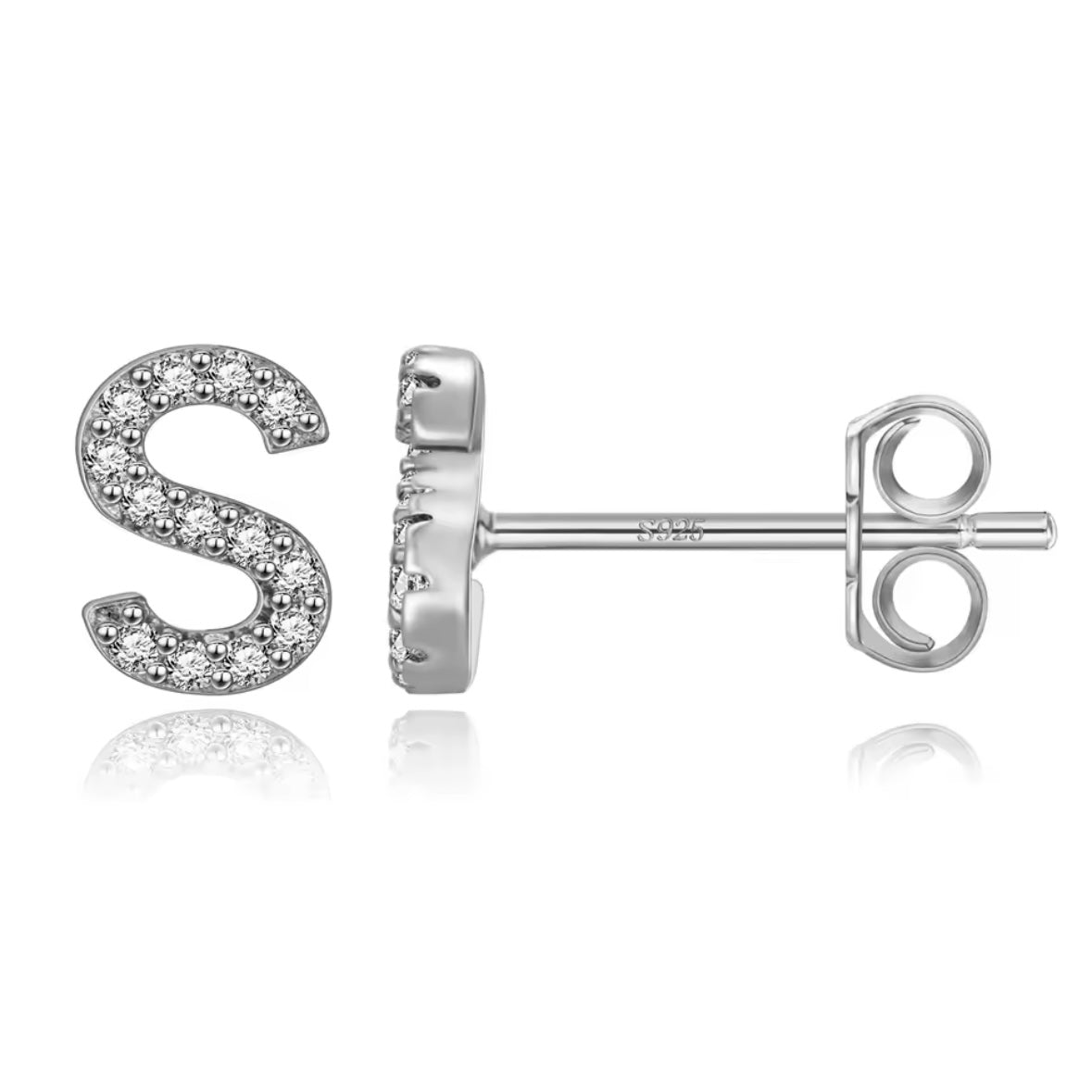 Vermeil Letter Stud Earrings