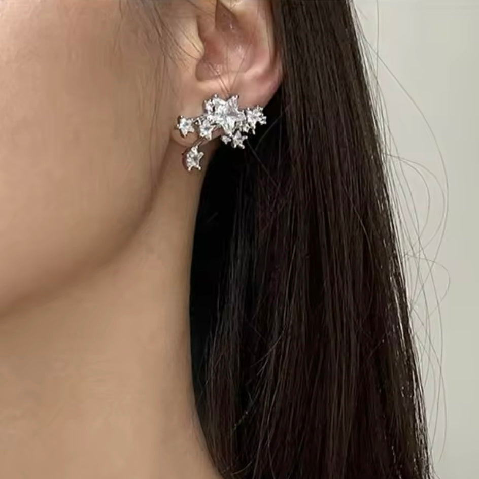 Star cluster earrings