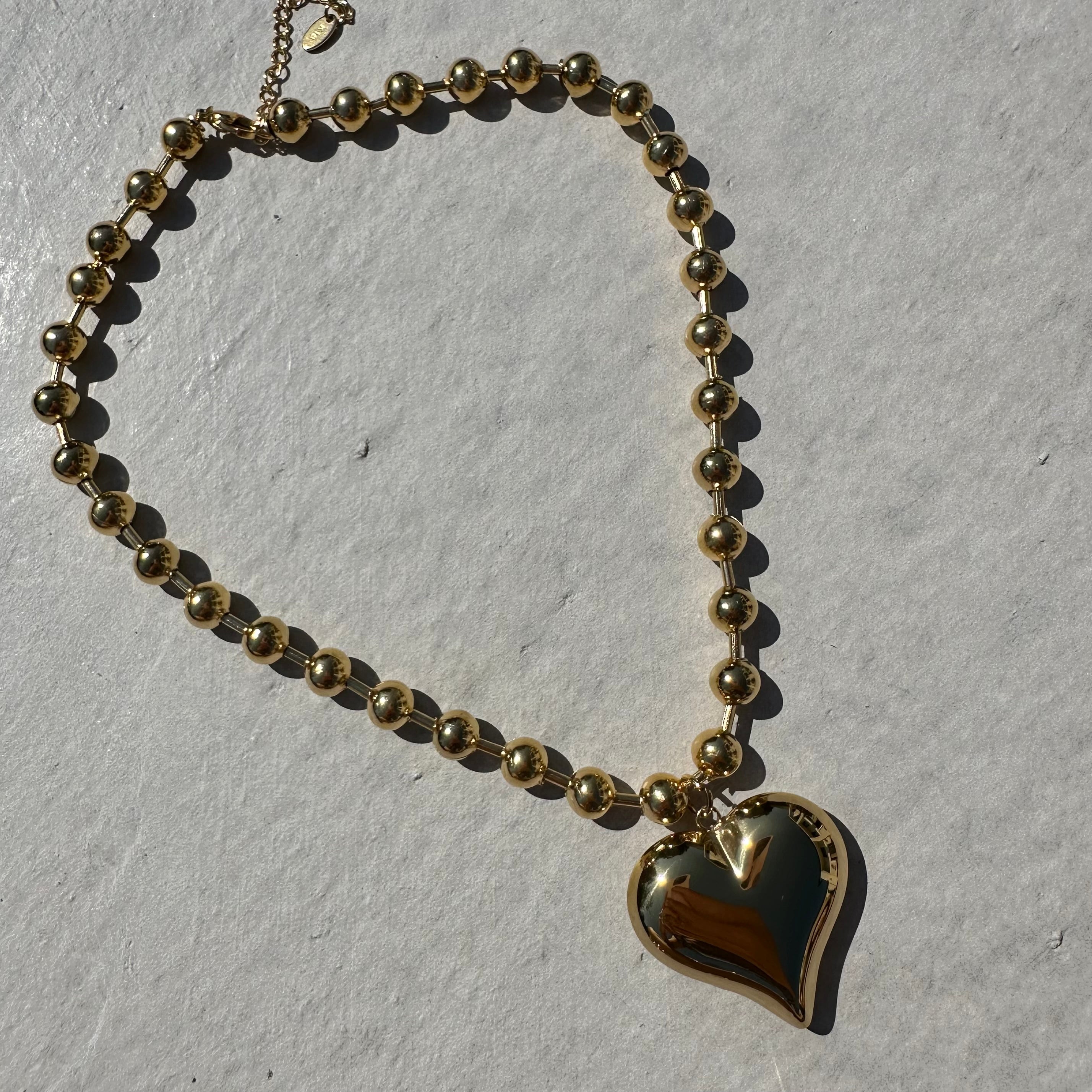 Chunky Gold Heart