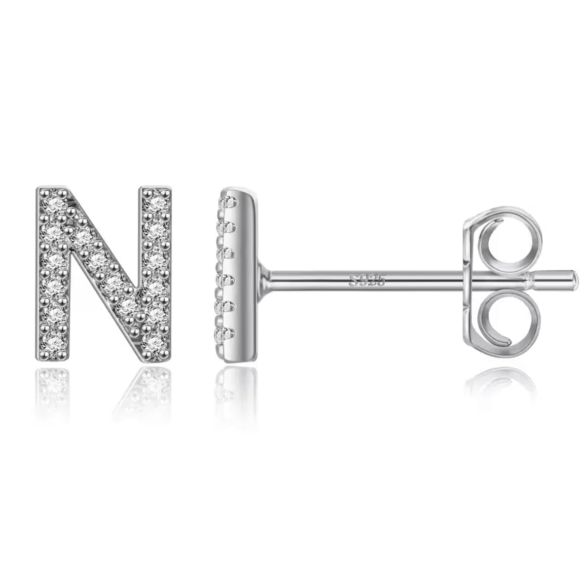 Vermeil Letter Stud Earrings