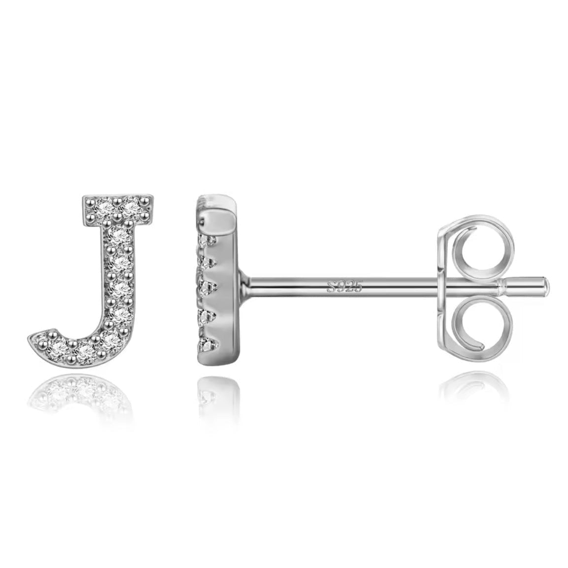 Vermeil Letter Stud Earrings