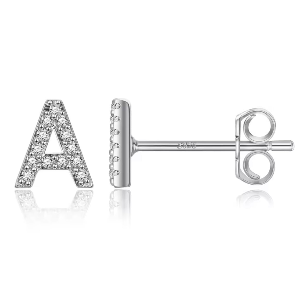 Vermeil Letter Stud Earrings
