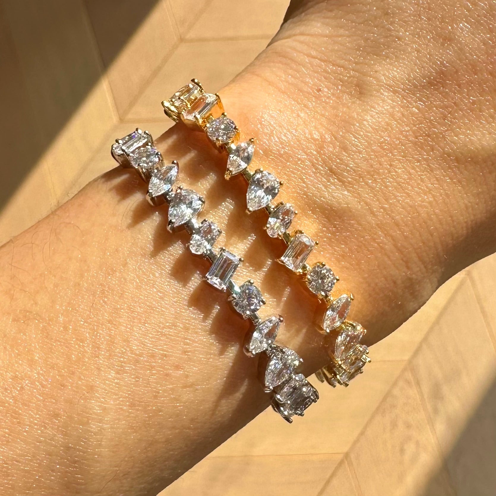 Multi-shape Tennis Bracelet