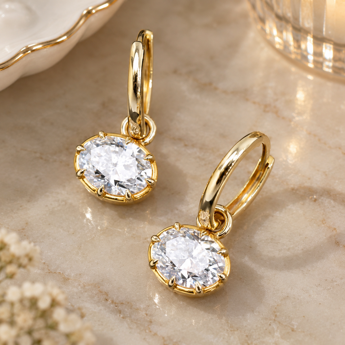 EAST WEST HAILEY HOOPS | 925 STERLING SILVER