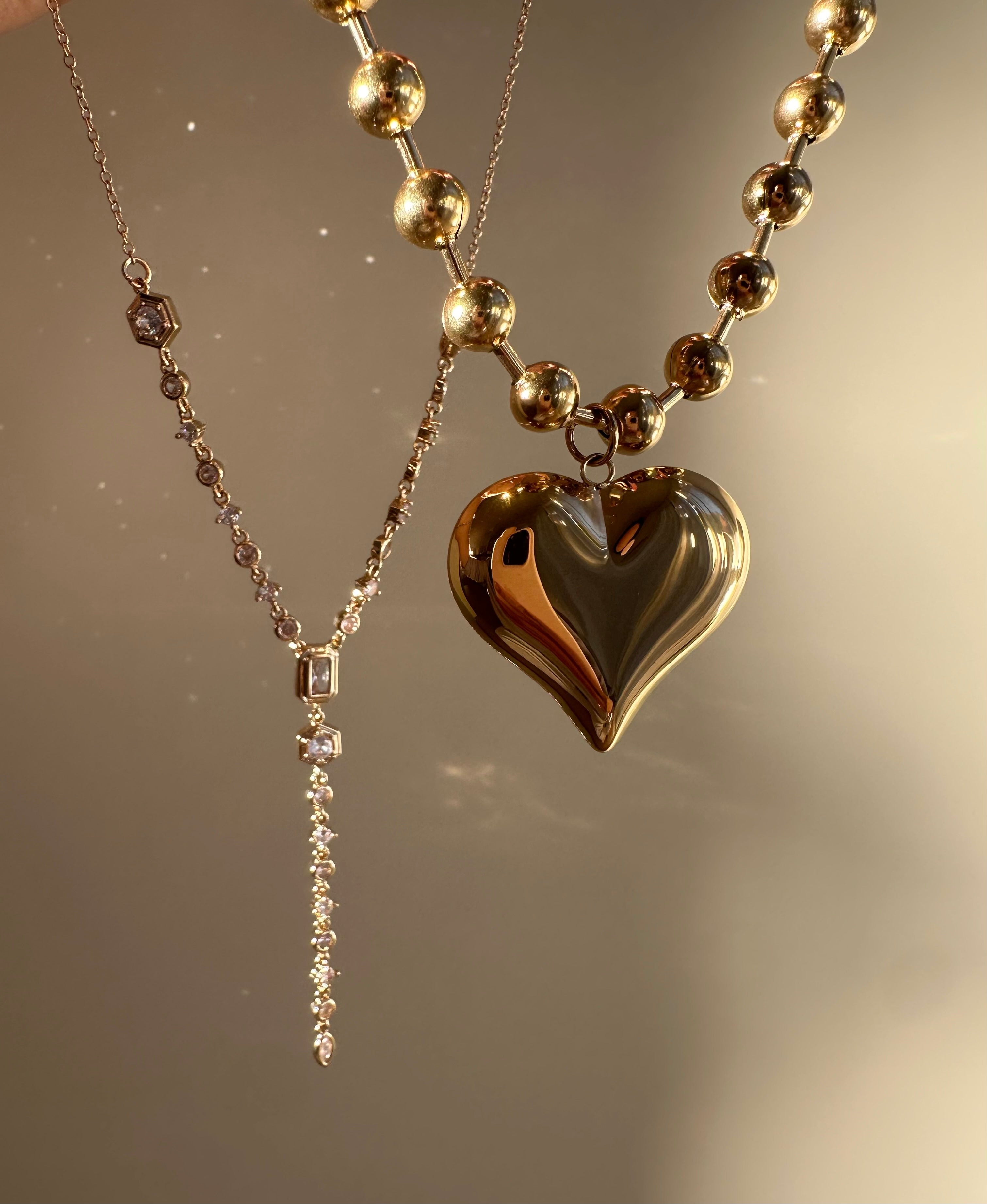 Chunky Gold Heart