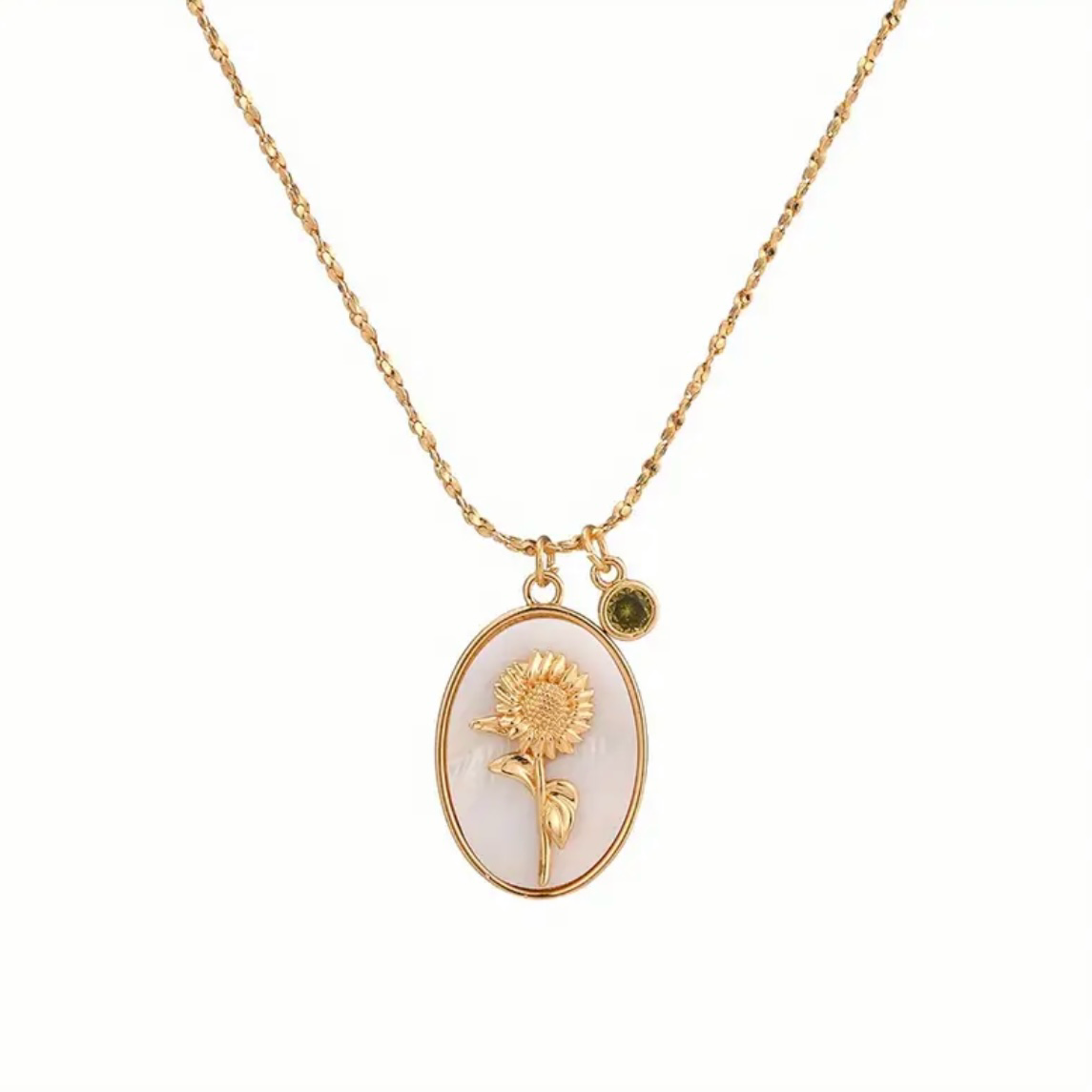 Birth Floral Pearl Necklace