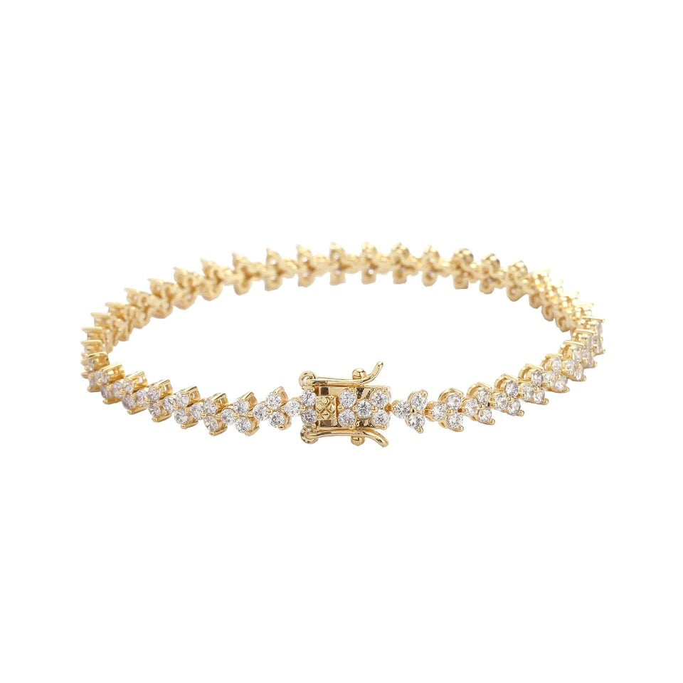 Lotus Tennis Bracelet