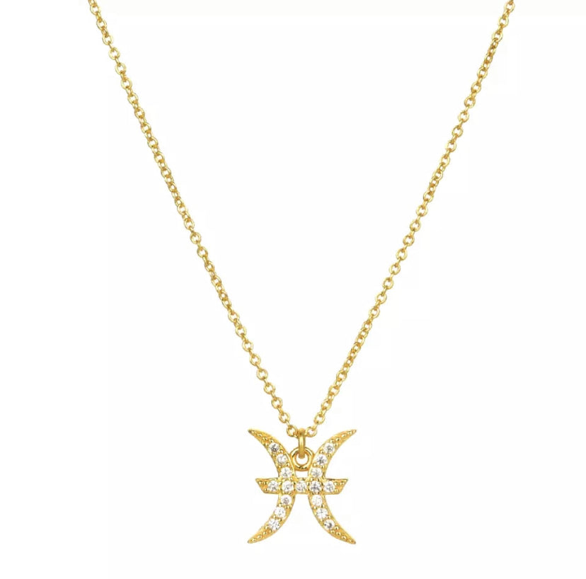 Pavé Zodiac Necklace