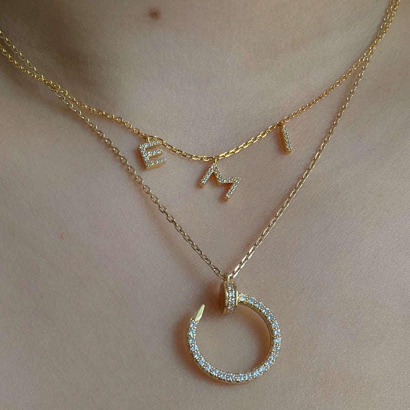 Lana custom name necklace (VERMEIL)